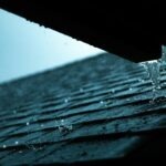 a close up of a rain gutter on a roof